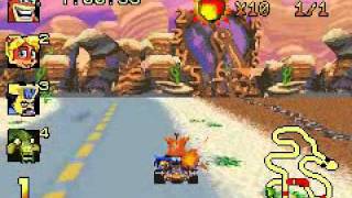 Crash Nitro Kart GBA  Part 36 Blue Gem Cup [upl. by Macegan]