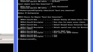 Windows command line networking ipconfig [upl. by Airrat57]