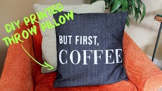 Diy Printed Throw Pillow [upl. by Akcired551]