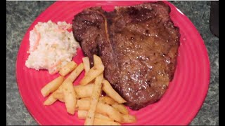 Air Fryer Tbone Steak 🥩 BorLebbi 10 Quart Air Fryer  Chit Chat  4499 [upl. by Krischer]