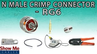 N Male Crimp Connector For RG6  Perfect For DIY Installs [upl. by Aserehtairam]