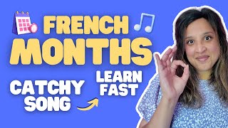 FRENCH MONTHS of the Year Song LEARN LES MOIS DE LANNÉE FAST [upl. by Yxor]