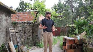 23 House Renovation in Portugal Concrete Slab and Water Tank Shed Build [upl. by Hallsy]