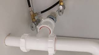 Easy Step by Step Guide to Convert Single Drain Pipe into Double Sink plumbing reducerwashers [upl. by Atel]