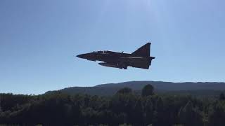 SAAB VIGGEN TAKEOFF  Telemark Airshow 2018  Amazing sound [upl. by Loella683]