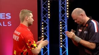 2017 World Series of Darts Finals Round 2 van Barneveld vs van den Bergh [upl. by Ominorej123]