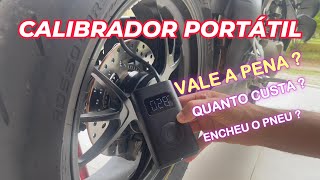 MINI COMPRESSOR DE AR XIAOMI  Calibrador de Pneu Portátil Para carro moto bike Dicas e teste [upl. by Geithner483]