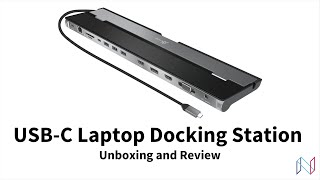 Unboxing and Reviewing USBC Laptop Docking Station [upl. by Lucila]