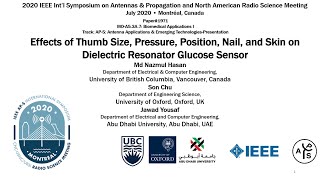 WebinarIEEE APSURSI 2020  NonInvasive Blood Glucose Detection by Dielectric Resonator Antenna [upl. by Teragramyram]