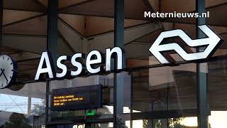 Ook op station Assen staken voor een goede regeling Vroeg Pensioen [upl. by Nilrem561]