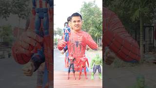 Team Colorman Spiderman Vs Doll Squid Game Chooốe Toys nonoshortvideo [upl. by Aicinod]