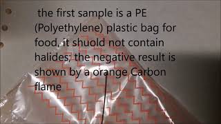 Beilstein test  PVC vs PE plastic [upl. by Ayaladnot]