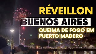 Réveillon em Buenos Aires como é a queima de fogos em Puerto Madero Câmera 360 [upl. by Madaih]