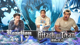 Attack On Titan  3x17 quotHeroquot REACTION [upl. by Lahcsap]