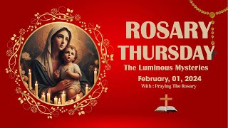 Rosary Thursday🌹Daily Holy Rosary I February 01 2024 I The Luminous Mysteries [upl. by Adehsar]