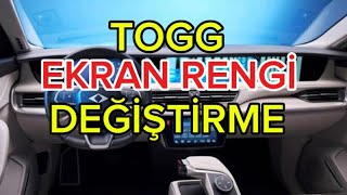 TOGG EKRAN RENGİ TEMA ve PARLAKLIK AYARLARI [upl. by Shabbir664]