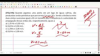 IFSulRS Quando jogamos uma pedra em um lago de águas calmas são produzidas ondas periódicas [upl. by Gaylene]