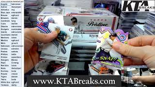 1  pick your team break  2024 topps pristine baseball 4 hobby box break  ktabreaks [upl. by Pence]