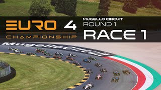 Euro 4 Championship  ACI Racing Weekend Mugello Circuit Round 1  Race 1 [upl. by Ailongam562]