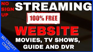 INSANE FREE STREAMING WEBSITE with NO SIGN UP 100 FREE [upl. by Eeralav]