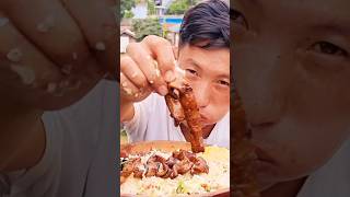 Eating pork intestine mukbang short video [upl. by Naujad]