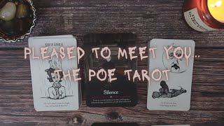 Lets quoth about this deck… 💀🖤  Pleased To Meet You… The Poe Tarot [upl. by Daron737]