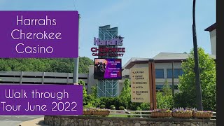 Harrahs Cherokee Casino Walk through Tour June 2022 [upl. by Kinsman362]