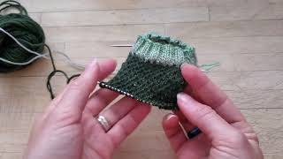 Tutoriel Tricot  Talon renforcé oeil de perdrix eye of partridge heel flap [upl. by Serafine]