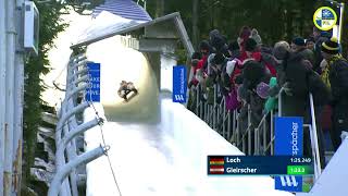 Nico Gleirscher rast zur Silbermedaille bei der RodelWM in Altenberg 🥈 RodelWM Silbermedaille [upl. by Htebzile]