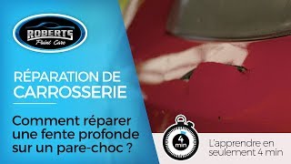 Comment réparer une fente profonde sur un parechoc [upl. by Enerod]