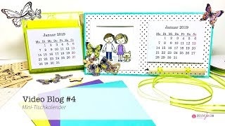 Video Blog 4  Das Jahr beginnt  mit einem MiniTischkalender [upl. by Yadseut]