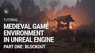 Part 1 Blockout Medieval Game Environment in UE4 [upl. by Elaine222]