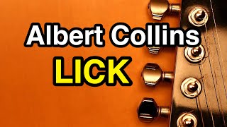 Lezione di Chitarra Blues Albert Collins Lick 1 [upl. by Refanej]