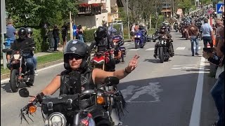 Bike Week Faaker See  Harley Parade 2022 b [upl. by Tremayne]