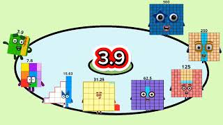 Numberblocks 1000 is divided by 2 and then added 1000 each time it circle around [upl. by Leamhsi]