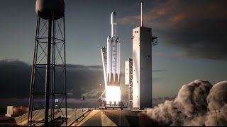 Falcon Heavy  Flight Animation [upl. by Amedeo]