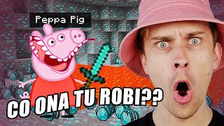 ŚWINKA PEPPA ale to MINECRAFT ⛏️ MOJA REAKCJA NA [upl. by Isaak]