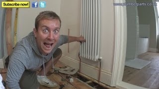 HOW TO INSTALL A COLUMN RADIATOR  Plumbing Tips [upl. by Idorb]