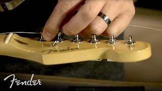 How to Change Your Electric Guitar Strings  Fender [upl. by Hussein]