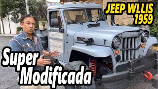 💥JEEP Willys 1959 Pick Up con motorsote y adaptada para todo terreno [upl. by Aetnahc]