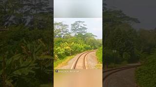 kabin masinis view keretaapi railfans perlintasankeretaapi cabinview masiniskeretaapi backride [upl. by Yniffit]