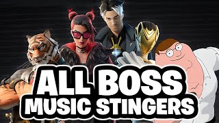 Fortnite Boss Music Stingers Oscar Nisha Montague Peter Griffin Valeria Chapter 5 Season 1 [upl. by Earahc]