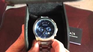 Mens Armani Exchange Chronograph Watch AX 2509 Unboxing Review [upl. by Leeanne]