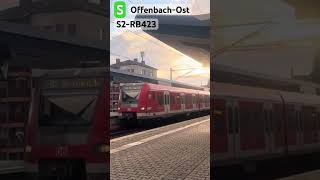 S OffenbachOst Einfahrt RB423S2➡️DietzenbachBhf sbahn br423 shorts [upl. by Ail]