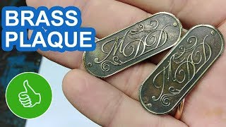 ETCHING BRASS HOWTO MAKE A PLAQUE [upl. by Iahcedrom]