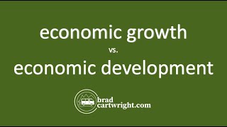 What is Economic Growth vs Economic Development  IB Microeconomics  IB Economics Exam Review [upl. by Meeker]