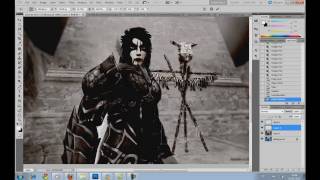 Tutorial Photoshop Corpse Paint  BLACK METAL [upl. by Latsyrk]