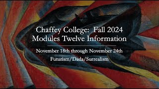 Chaffey CollegeModule Twelve InformationFall 2024 [upl. by Elrebma]