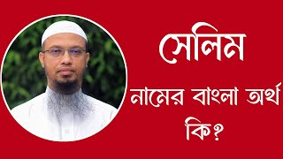 সেলিম নামের অর্থ কি  Selim meaning in Bangla  Selim namer ortho ki [upl. by Aedrahs695]