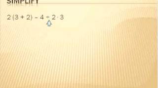 Algebra 1 Lesson 1 Order of Operations P E MampD AampS Simplifying Math [upl. by Wassyngton]